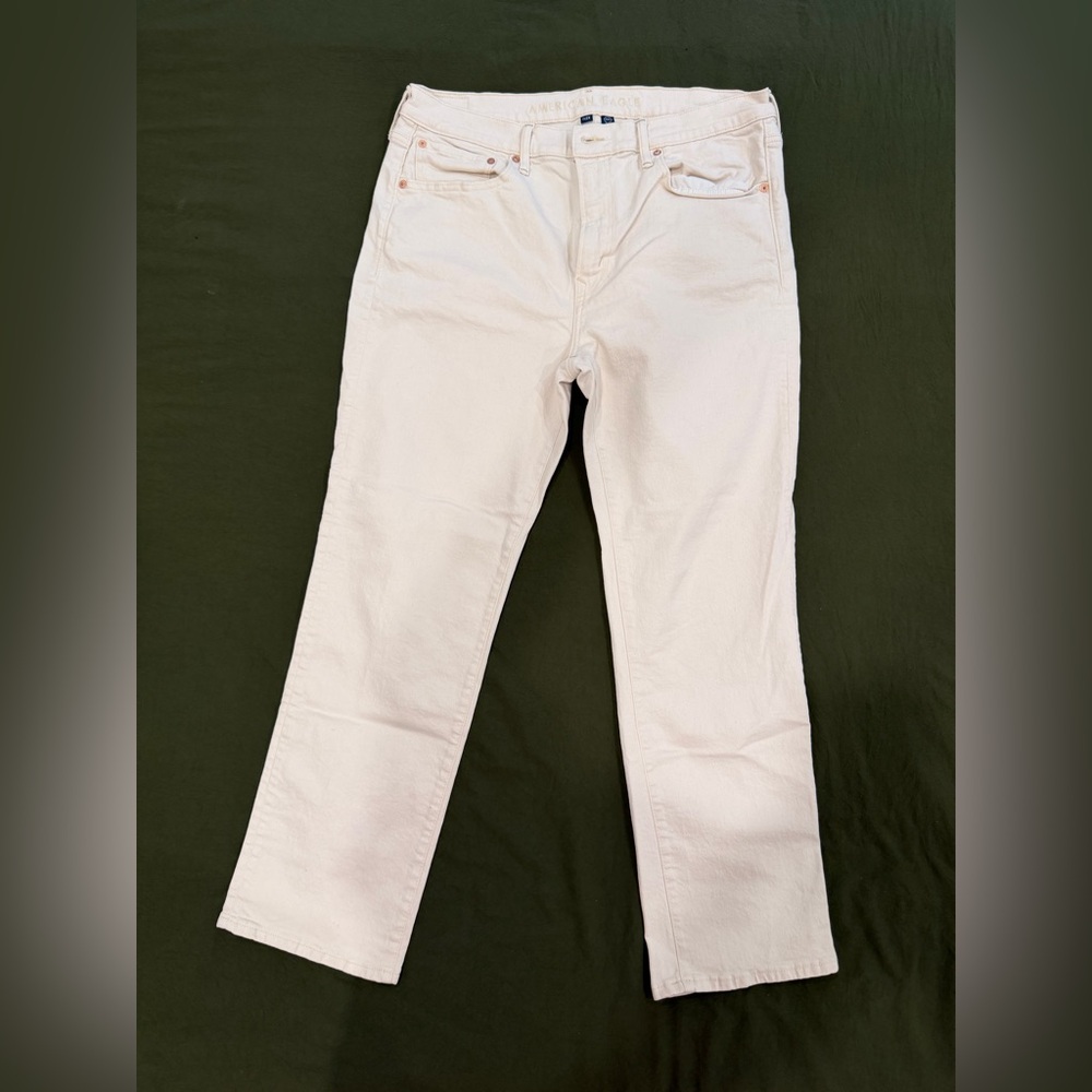 American Eagle Outfitters Off-White Flex Jeans